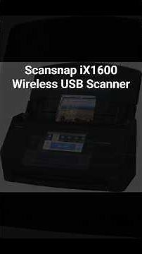 ScanSnap iX1600 Wireless USB Scanner, Cloud Enabled Document, Photo Scanner with Auto Document Feed