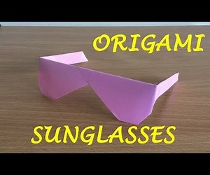 How to Make Traditional Origami Sunglasses
