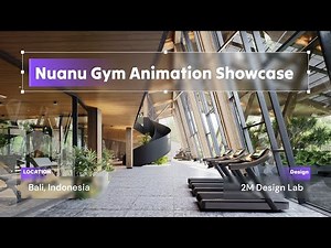 D5 Render Project Showcase | 2M Design Lab, Indonesia | Semi-open Gym Nestled in Lush Greenery