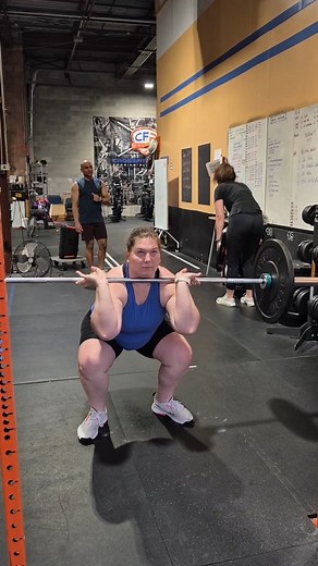 Front squat with a pause followed by 4 front squats at a normal pace at 70% of 1 rep max. #crossfitpickering #crossfit #fitness #crossfitcommunity | CrossFit Pickering