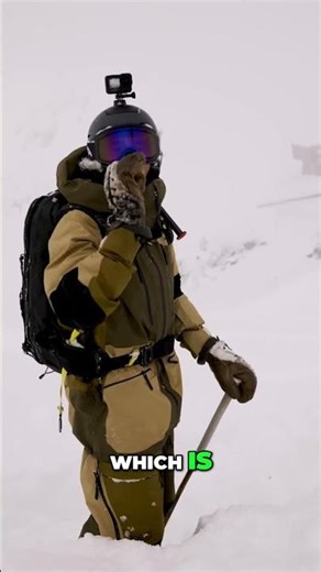 Epic Deep Snow Landing: Let's Shred This Fresh Powder! #shorts