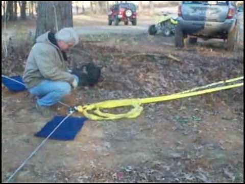 Reverse winch recovery