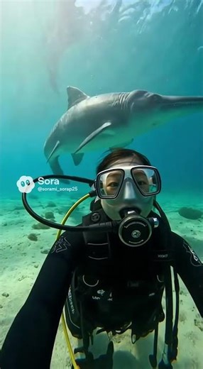 イクチオサウルスと泳ぐ #Ichthyosaurus #イクチオサウルス #魚竜 #AI