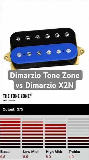 Dimarzio Tone Zone vs Dimarzio X2N