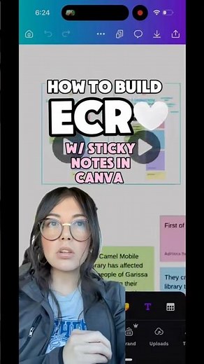 How to Build ECRs with Sticky Notes in Canva #teacher