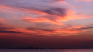 Download Dark Red Sunset on The Dark Sea for free