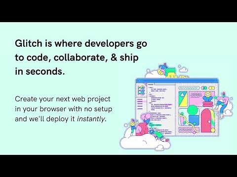 You’re going to build a web app in less than a minute on Glitch.com, for free