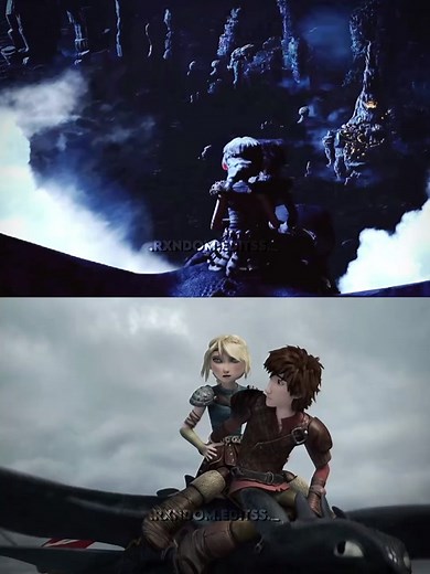 Hiccup and Astrid Wallpaper Edit with Original Scene