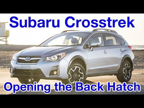 Subaru Crosstrek Review - Opening the Back Hatch