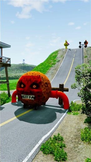 Colourful Cement Trucks vs Hydraulic Crush - BeamNG.Drive