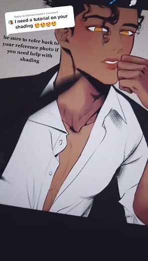 Art Shading Tutorial for Webtoon: Rhys Volunteers as Tribute