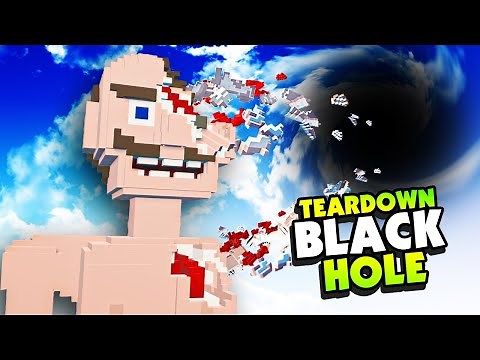 The BLACK HOLE Mod Rips Apart HUMANS Piece by Piece! - Teardown Mods