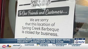 Not your imagination: Why restaurants are closing across East Texas