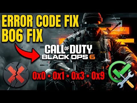 Fix Black Ops 6 Crash Errors On PC (Error Codes 0x0, 0x1, 0x9, 0x3)