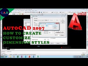 AutoCAD 2007: How to create and modify new dimension styles for drawing labeling