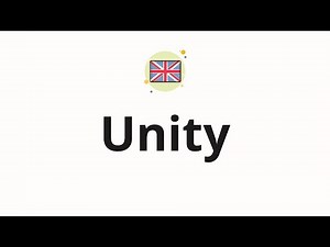 How to pronounce Unity