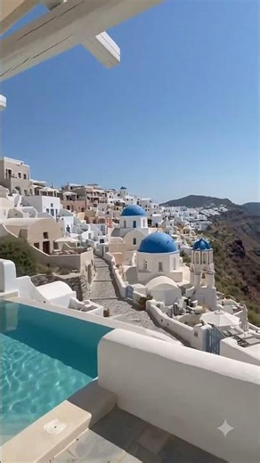 POV: YOU only see white houses and BLUE sea 🌊