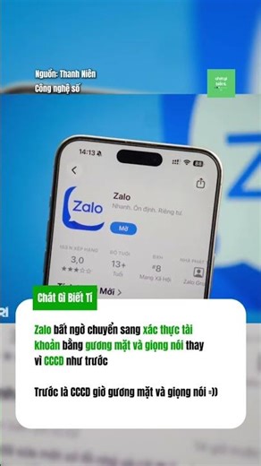 Zalo thay đổi cách xác thực tài khoản của người dùng