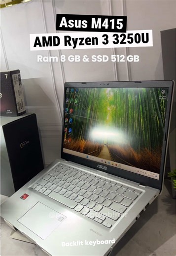 Pake prosesor ryzen jadi makin mantep kalo buat basic grafis guys! Ini dia Asus M415D • AMD Ryzen 3 3250U • Layar 14
