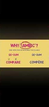 Iambic Pentameter Explained