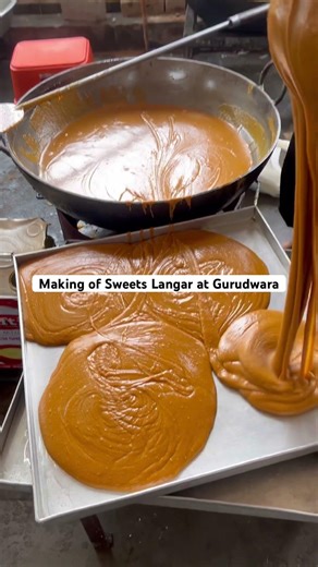 Making of Sweets Langar at Gurudwara #gurudwara #waheguru #waheguruji #gurbani #viralnews #Shorts