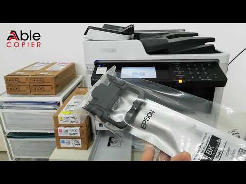 Loading New Ink Packs in Epson Workforce Printer WF C5790
