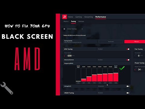 BLACK SCREEN AMD - FIX 100% Forever - feat RX 580
