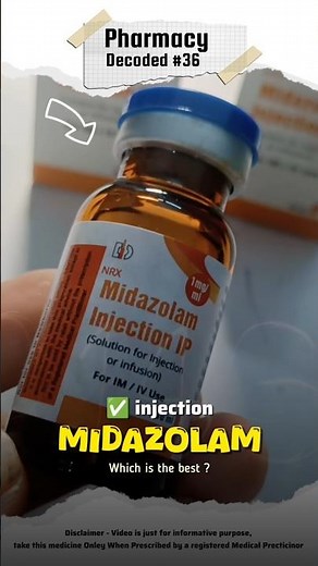 Midazolam Injection Uses & Side Effects | Emergency Sedation Drug 💉