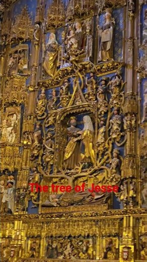 Jesus' family tree, starting from sleeping Jesse. Burgos Cathedral Spain