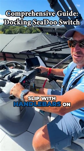 Docking a Sea-Doo Switch: Your step-by-step guide 💪 #boating #boattok #learntodock #lakehopatcong #bridgemarina @sea.doo
