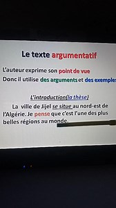 le texte argumentatif Part 8 | enseignement moyen