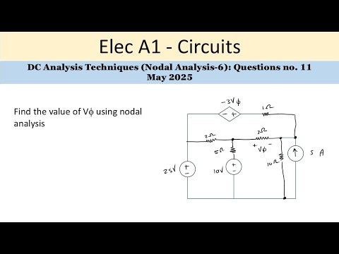 PEO solved examples (ELEC A1): DC Analysis Question no. 11