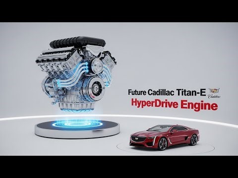 Cadillac Titan-E HyperDrive Engine ⚡🔥 Future Plasma Powertrain Build in Clean Factory (2025)