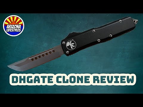 Microtech UTX85 DHgate Clone knife Review and Unboxing in 4k