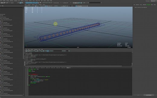 Maya Python入門 _15 『把生成的命令保存到Python文件中，然后从外部读取。』