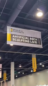 Artificial Rock Sculpting is wrapping up! #WOC2026 | World of Concrete