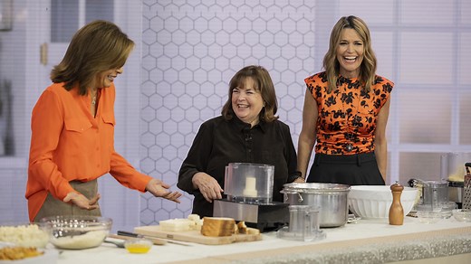 Ina Garten makes goat cheese toasts from her new cookbook