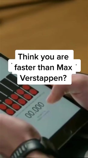 Can You Beat Max Verstappen's Reflex Test Time?