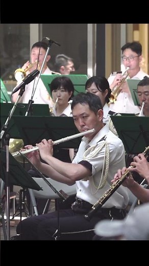 「サンダーバードのテーマ」爆音カバー 3 指揮：1等陸尉 遠藤 敬 陸上自衛隊第１音楽隊 火曜コンサート けやき広場 #shorts