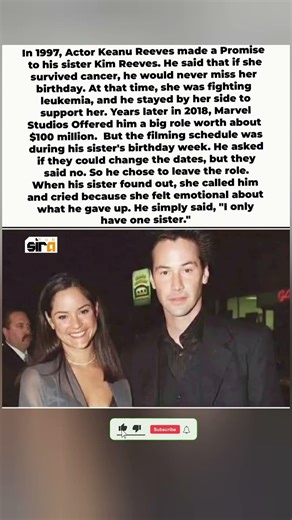 Keanu Reeves Chose Family Over Fortune — Left Marvel Role For Sister's Birthday 🔥👑#shorts #viral