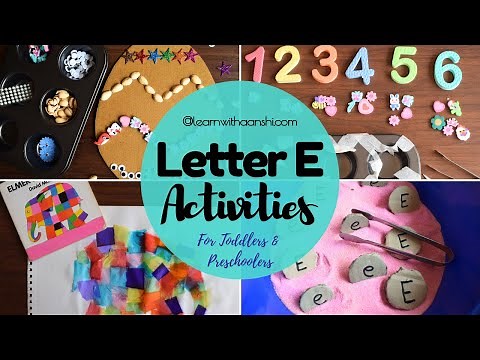 21 fun engaging activity ideas to teach letter E | Letter E (Letter of the Week Series)