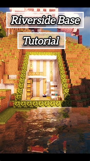 Minecraft riverside survival base tutorial 🌟 #shorts #minecraft #magical_tinni #reels #viral