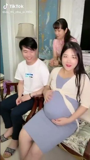 Bà bầu đú trend 💘 bụng to sinh đôi - #Bà bầu tiktok