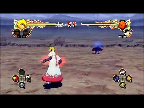 Minato VS Tobi, man with a mask