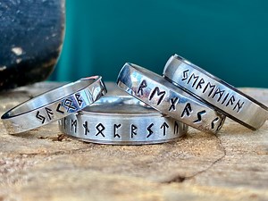 Custom Viking Rune Ring Personalized With Your Translation - Etsy