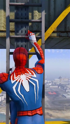 GTA 5 Epic Sky Water Ragdolls Spiderman Jump/Fails Ep 281 #shorts