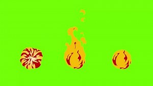 Cartoon Fire Balls On Green Screen Stock Footage Video (100% Royalty-free) 3576844871 | Shutterstock