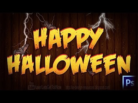 Halloween Text Effect + PSD — Photoshop Tutorial