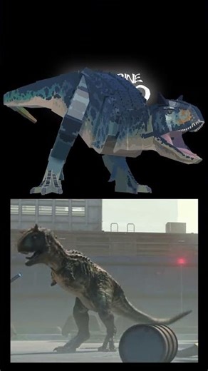 Jurassic Blocky's CARNOTAURUS Skins and WHAT THEY ARE BASED OFF OF! #edit #shorts #jurassicworld
