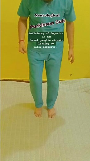 Parkinson gait || shuffling gait || Neurological gait ‪@physioyears‬